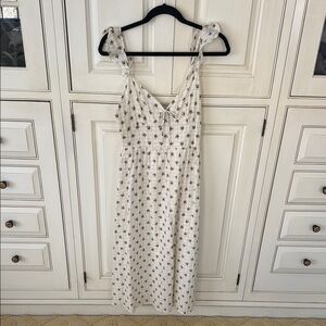 White Floral Women's Dress